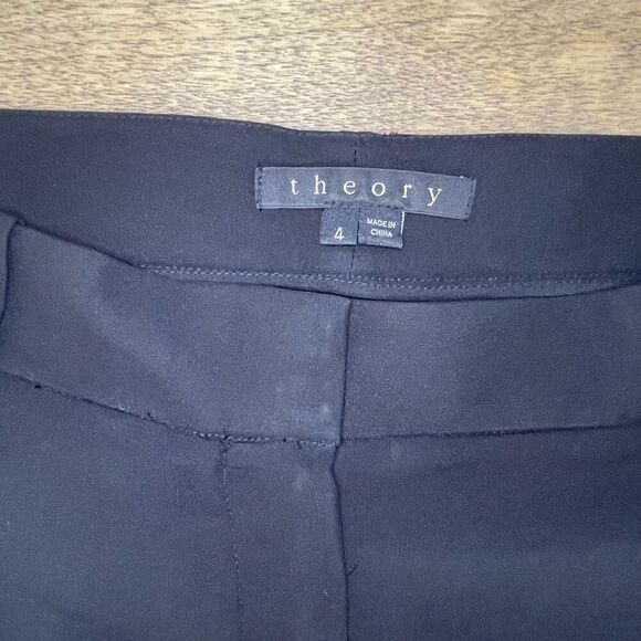 Theory Black Silk Dress Pants size 4 - Picture 8 of 12